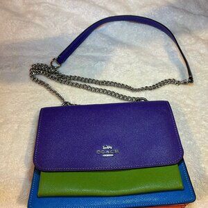 SOLD - Coach Klare in Colorblock - Purple
